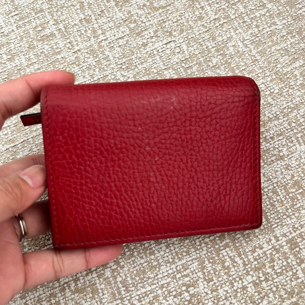 Authentic Gucci Leather Red GG Wallet - Picture 12 of 12